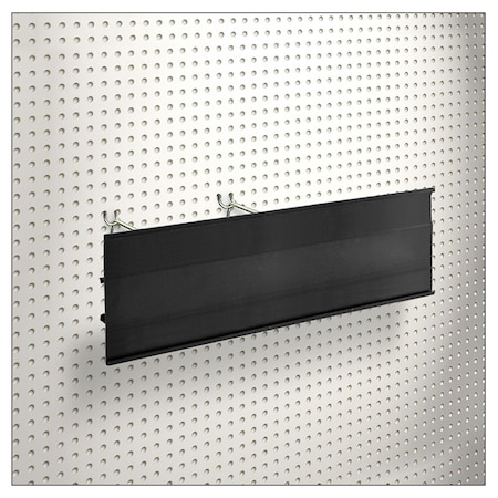 Azar Displays 6" H x 24" L Black C-Channel 600624-BLK